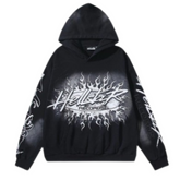 Hellstar Records Hoodie Black & White